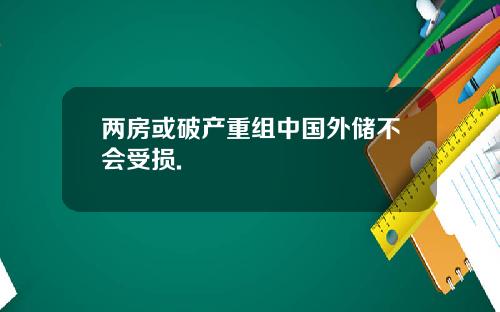 两房或破产重组中国外储不会受损.