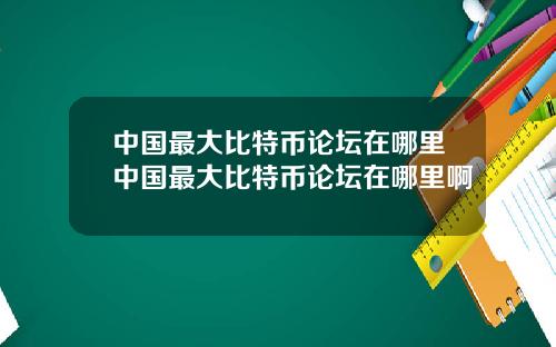 中国最大比特币论坛在哪里中国最大比特币论坛在哪里啊