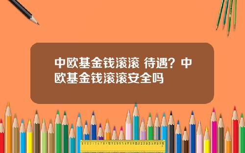 中欧基金钱滚滚 待遇？中欧基金钱滚滚安全吗