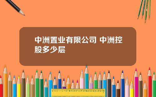 中洲置业有限公司 中洲控股多少层