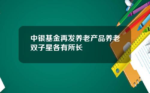 中银基金再发养老产品养老双子星各有所长