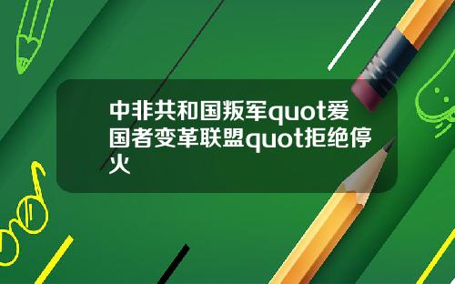 中非共和国叛军quot爱国者变革联盟quot拒绝停火