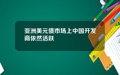 亚洲美元债市场上中国开发商依然活跃