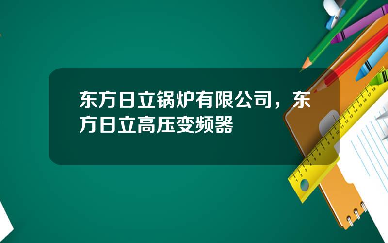 东方日立锅炉有限公司，东方日立高压变频器