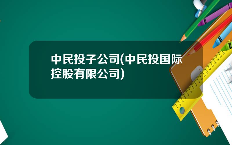 中民投子公司(中民投国际控股有限公司)