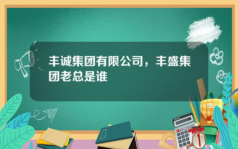 丰诚集团有限公司，丰盛集团老总是谁