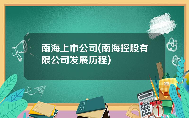 南海上市公司(南海控股有限公司发展历程)