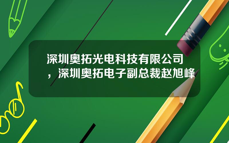 深圳奥拓光电科技有限公司，深圳奥拓电子副总裁赵旭峰